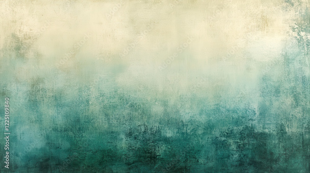 Aufkleber abstract background texture in teal and beige tones. the image features a mottled, distressed effect