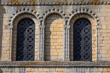 Fototapeta premium Architectural Detail of the Norman Tower in Bury St. Edmunds