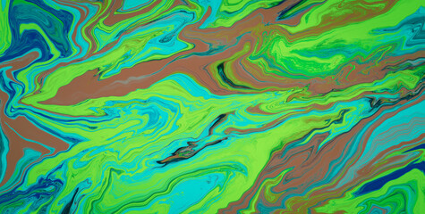 A Creative Combination of Dirty Parchment and Liquid Art
