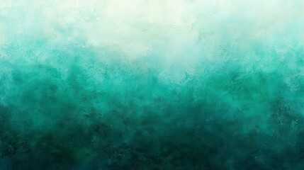 Obraz premium Abstract textured background with a gradient of teal, green, and white. The texture is mottled and slightly grainy, creating a vintage or aged