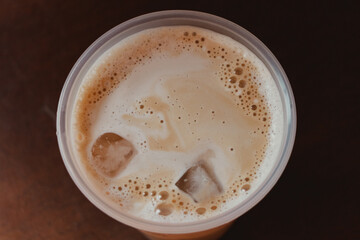 Iced Coffee with Foamy Topping