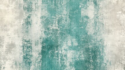 Obraz premium Abstract textured background with teal, gray, and white tones. The image features a mottled, distressed effect with variations in color and density