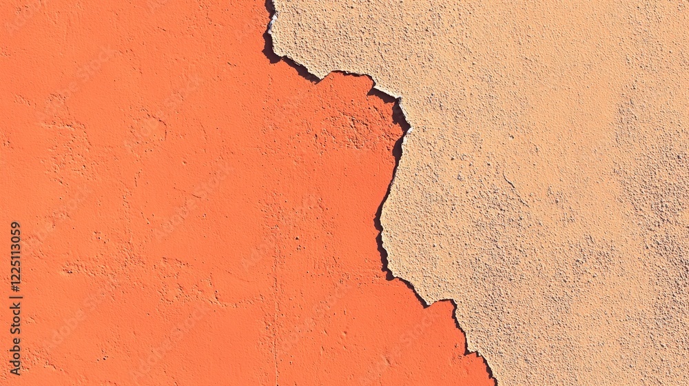 Poster abstract texture background with contrasting terracotta and beige colors. the image features a rough