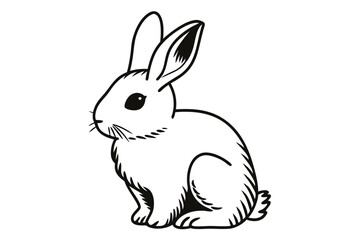 Obraz premium rabbit isolated on white