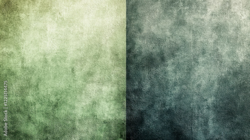Poster abstract textured background with a split composition. one side features a light olive green and yel