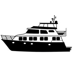 Obraz premium cruise ship isolated on white