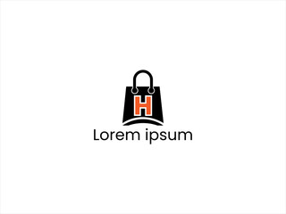 Bag and letter logo vector