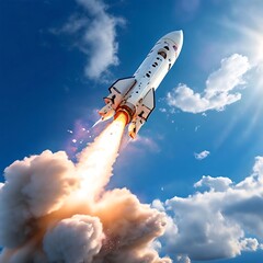 Space Shuttle Takeoff Scene