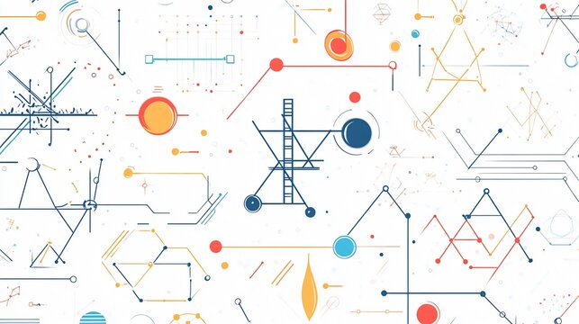 Futuristic White Science Background with Intricate Lines and Structures for Research and Technology Concepts