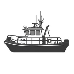Obraz premium fishing boat vector illustration
