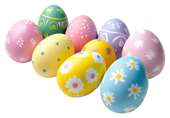 PNG Easter eggs group painted easter easter eggs.