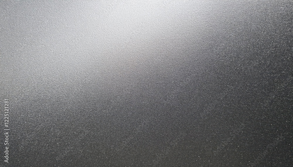 Poster striking abstract metallic silver gradient noise and grain texture backdrop with a deep, mysterious 