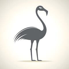 vector illustration of a flamingo