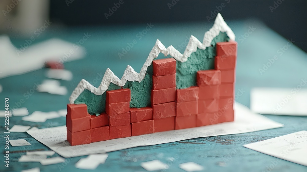 Poster infographic showing the correlation between deregulation and increased carbon emissions stock photo 