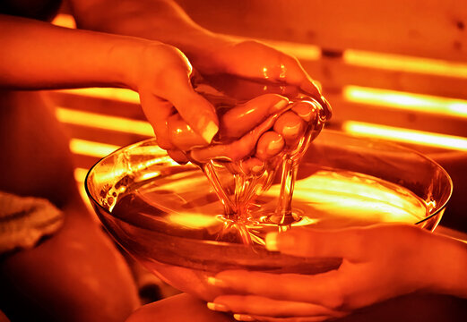 Honey in the sauna