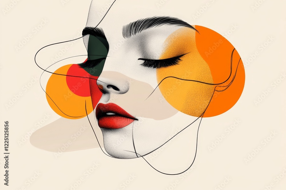 Poster a single tear drawn as an abstract shape, with soft gradients blending into the background to evoke 