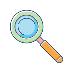 magnifying glass icon, magnifying glass vector illustration-simple illustration of magnifying glass, perfect for magnifying glass logos and icons