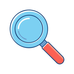 magnifying glass icon, magnifying glass vector illustration-simple illustration of magnifying glass, perfect for magnifying glass logos and icons