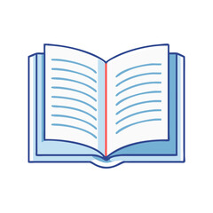 open book icon, open book vector illustration-simple illustration of open book, perfect for open book logos and icons