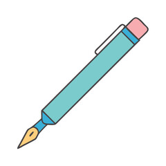 pen icon, pen vector illustration-simple illustration of pen, perfect for pen logos and icons