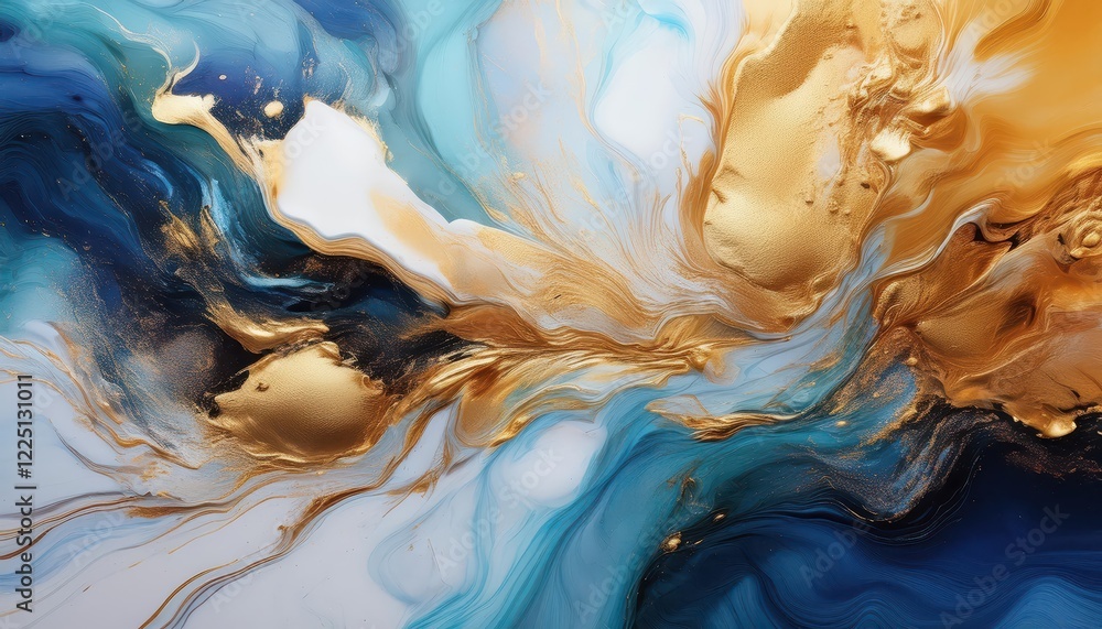 Poster vibrant abstraction unveiled a colorful symphony of form and motion in an evolving cosmos, depicting