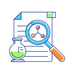 research project icon, research project vector illustration-simple illustration of research project, perfect for research project logos and icons
