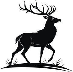 deer silhouette vector.