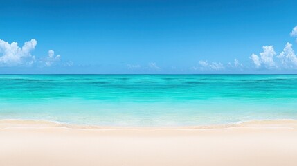 Obraz premium Serene tropical beach scene