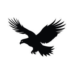 Vector graphic of eagle icon. Eagle logo. Line drawing. Great for car stickers, motorbikes, and t-shirts. Transparent background