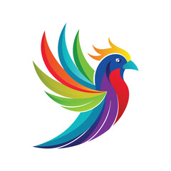 Obraz premium bird colorful logo.eps
