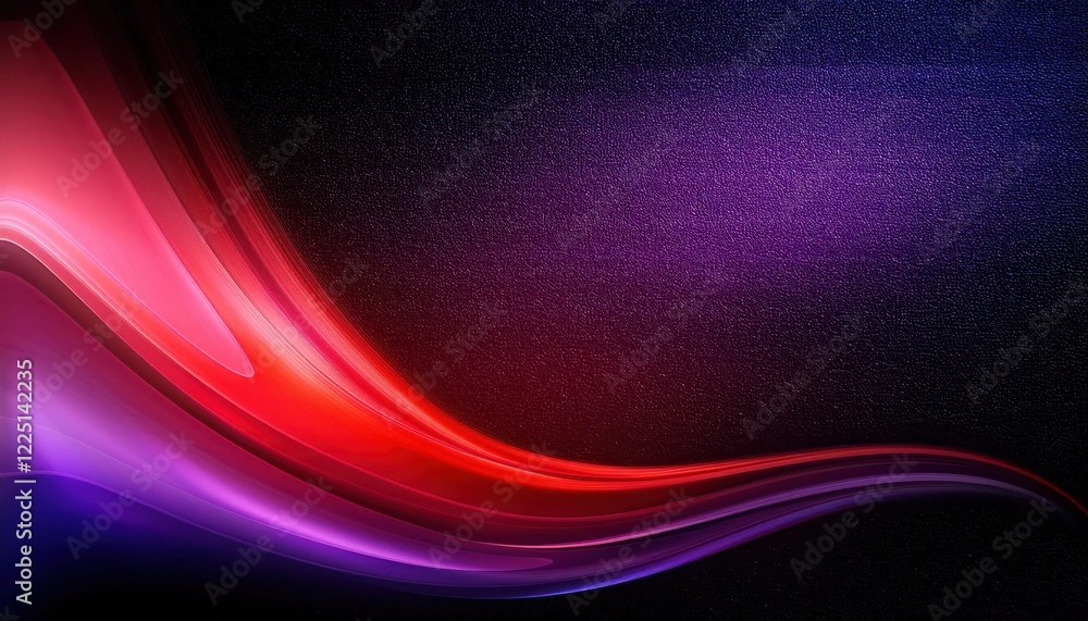 Aufkleber vibrant abstract art striking redpurple gradient with blurred wave and black grain texture backdrop 