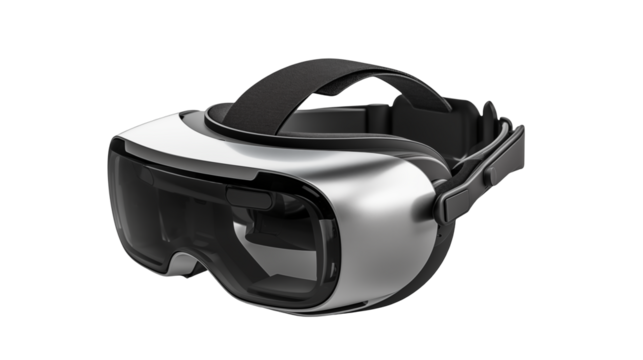 Sleek Virtual Reality Headset
on a transparent background