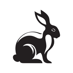 silhouette of a rabbit