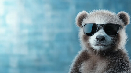 young teddy bear in sunglasses