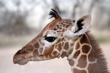 African Reticulated giraffe (Giraffa reticulata)