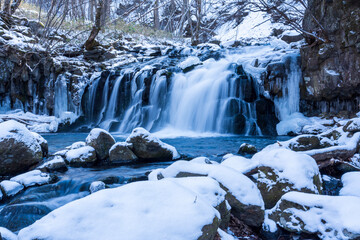 冬の蓼科大滝氷瀑