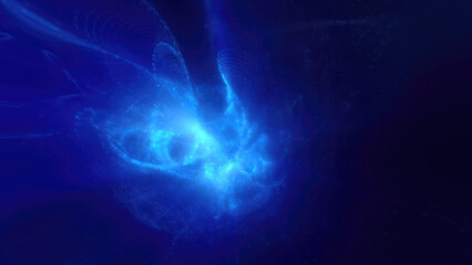 A luminous blue energy sphere core floating in a dark void, evoking a sense of technology and futuristic power. Great for sci-fi and tech themes