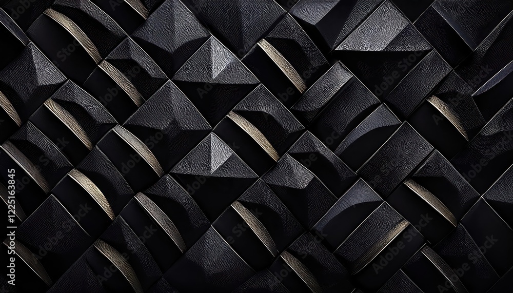Poster striking abstract vintage noir texture background, intricately layered with geometric shapes and ret