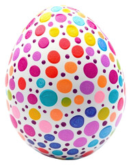 PNG Easter egg colorful painted dot.