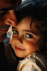 Emotional Moment: Father and Daughter