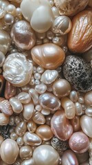various beautiful pearls