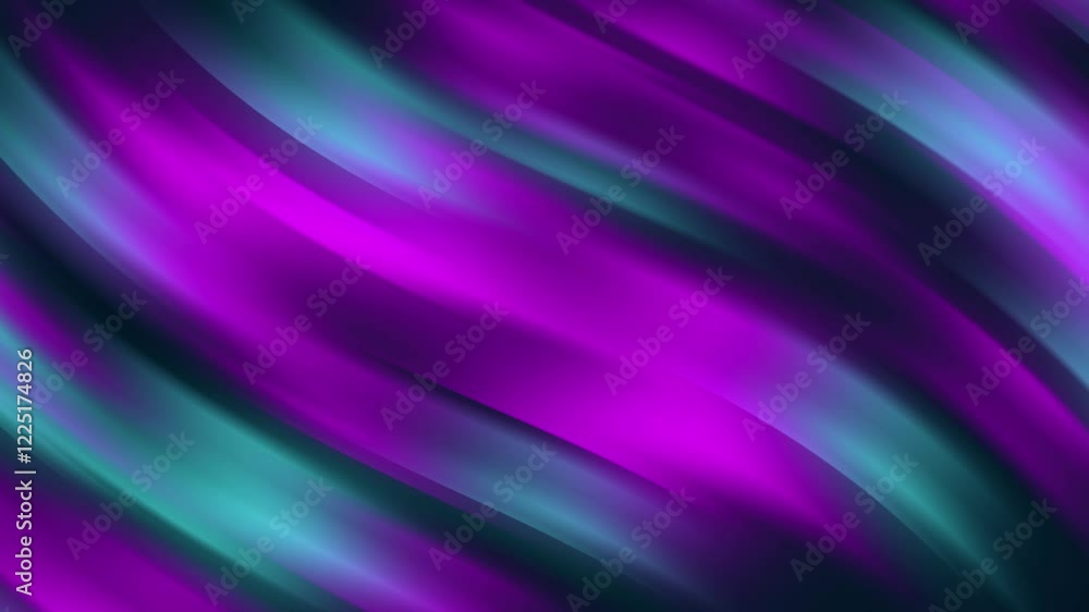Poster vibrant abstract liquid gradient modern dark neon futuristic background wave animation