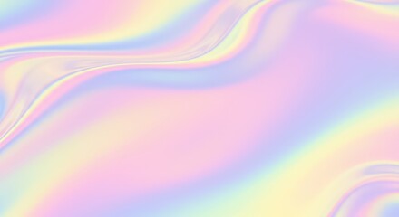 Fototapeta premium A close-up of an iridescent surface with a smooth texture