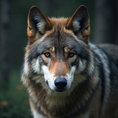 Fototapeta premium portrait of a wolf
