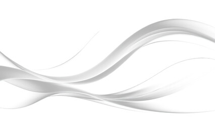 Abstract transparent smoke waves flowing gracefully