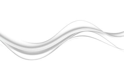 Abstract transparent smoke waves flowing gracefully