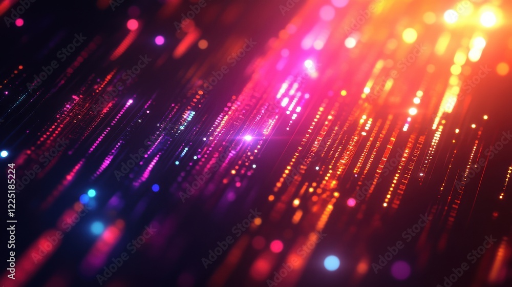 Poster cryptocurrency blockchain network background. bright glowing symbols. futuristic big data informatio