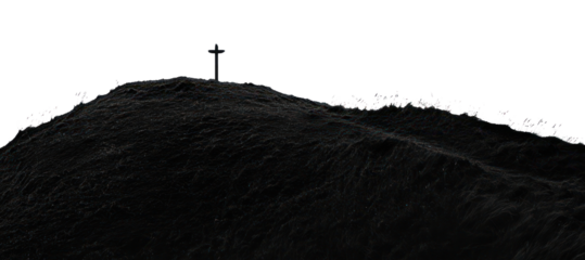 PNG Cross silhouette cross symbol.