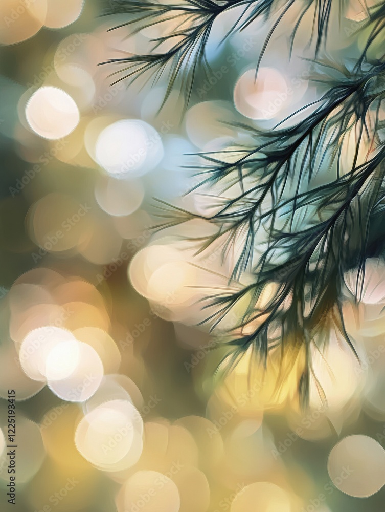 Poster bokeh soft color background