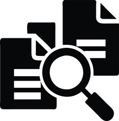 Magnifying Glass with Documents: Ideal for File Review